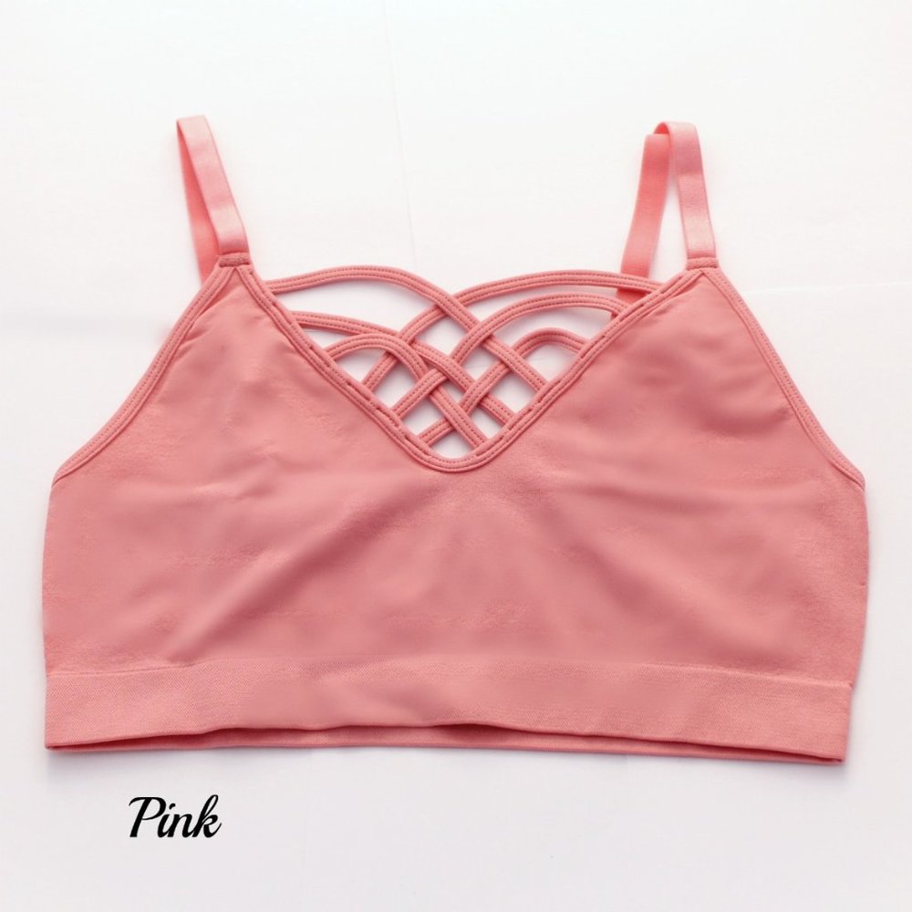 Pink Strappy Bralette